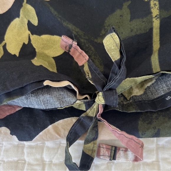 IKEA Blekfryle Navy and Pink Floral Duvet and 2 Shams- Full/Queen - Picture 4 of 5